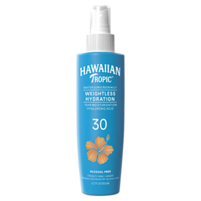 Hawaiian Tropic Weightless Hydration Water Mist Sunscreen Body, 5.2oz.