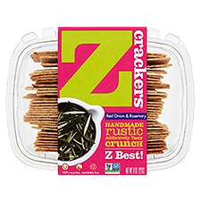 Z Crackers Red Onion & Rosemary Crackers, 8 oz