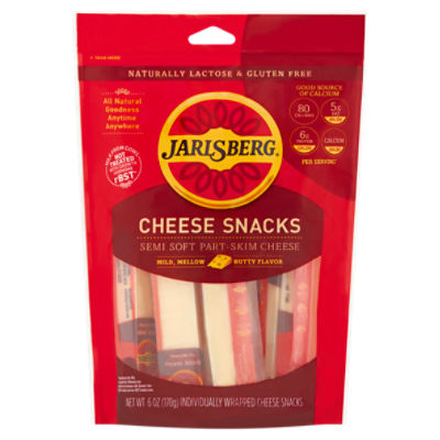 Jarlsberg Semi Soft Part-Skim Cheese Snacks, 6 oz