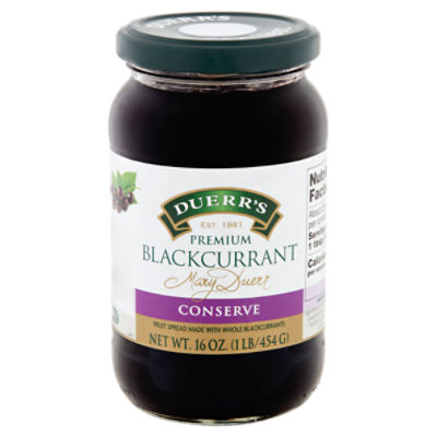 Duerr's Premium Blackcurrant Conserve, 16 oz