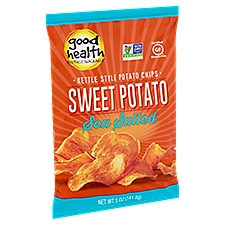 Good Health Sweet Potato Sea Salted Kettle Style, Potato Chips, 5 Ounce