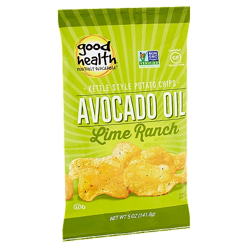 Good Health Avocado Oil Lime Ranch Kettle Style Potato Chips, 5 oz