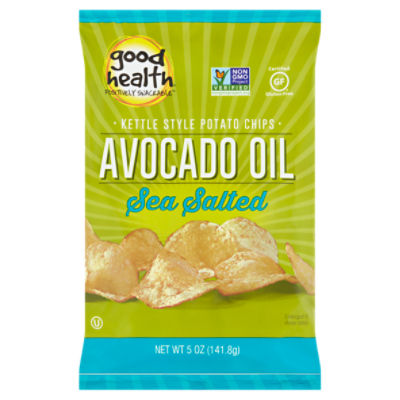 Good Health Avocado Oil Sea Salted Kettle Style Potato Chips, 5 oz