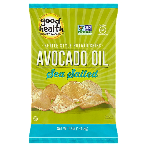 Good Health Avocado Oil Sea Salted Kettle Style Potato Chips, 5 oz