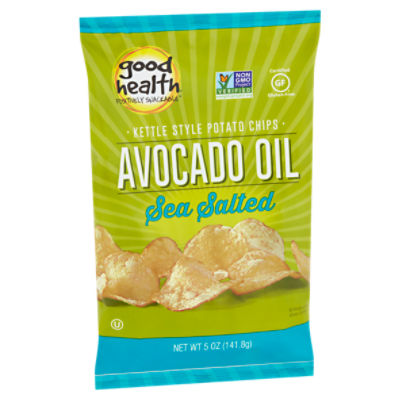 Good Health Avocado Oil Sea Salted Kettle Style Potato Chips, 5 oz