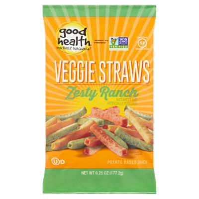 Good Health Zesty Ranch Veggie Straws, 6.25 oz, 6.25 Ounce