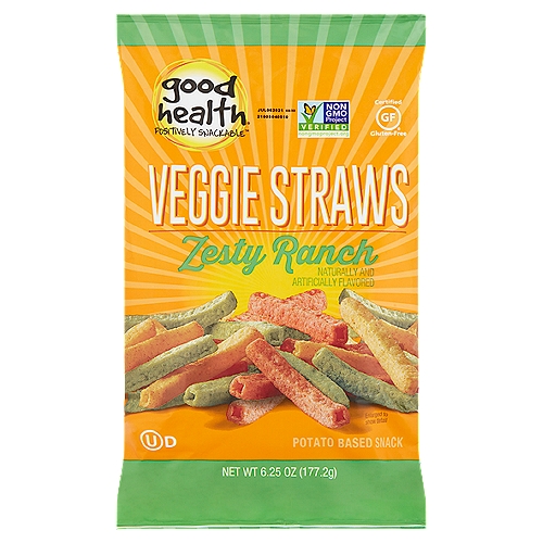 Good Health Zesty Ranch Veggie Straws, 6.25 oz
Potato Based Snack