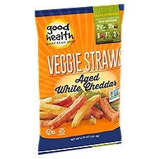 Good Health Aged White Cheddar, Veggie Straws, 6.75 Ounce