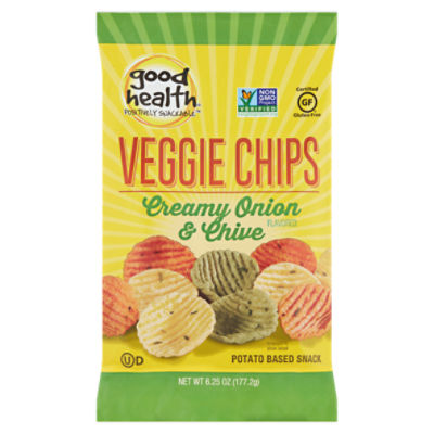 Good Health Creamy Onion & Chive Flavored Veggie Chips, 6.25 oz, 6.25 Ounce