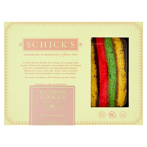 Schick's Rainbow Cookies, 12 oz