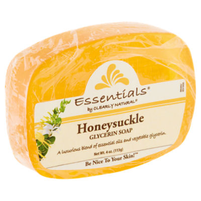 Clearly Natural Essentials Honeysuckle Glycerin Soap, 4 oz