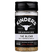 Kinder's The Blend Salt, Pepper & Garlic Seasoning, 6.25 oz