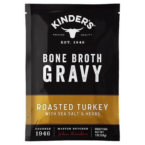 Kinder's Roasted Turkey with Sea Salt & Herbs Bone Broth Gravy Mix, 1 oz