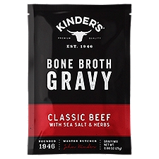 Kinder's Classic Beef with Sea Salt & Herbs Bone Broth Gravy Mix, 0.88 oz, 0.88 Ounce
