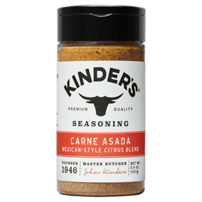 Kinder's Carne Asada Mexican-Style Citrus Blend Seasoning, 5.9 oz