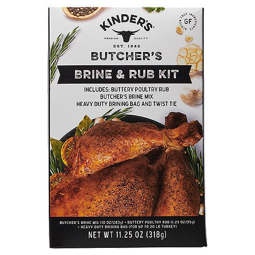 Kinder's Butcher's Brine and Rub Kit, 11.25 oz