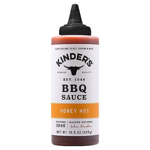 Kinder's Honey Hot BBQ Sauce, 15.5 oz