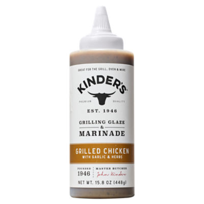 Kinder's Grilled Chicken with Garlic & Herbs Grilling Glaze & Marinade, 15.8 oz