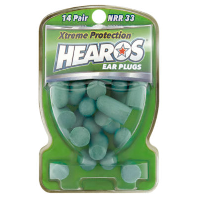 Hearos Xtreme Protection NRR 33 Ear Plugs, 14 pair, 14 Each