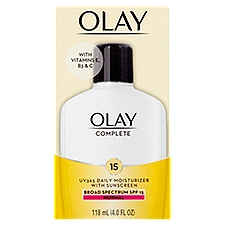 Olay Complete Broad Spectrum Normal UV365 Daily Moisturizer with Sunscreen, SPF 15, 4.0 fl oz