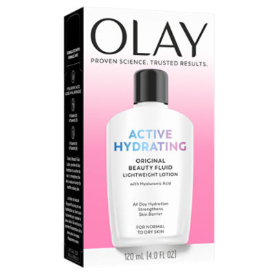 Olay Active Hydrating Original Beauty Fluid Lotion, 4.0 fl oz