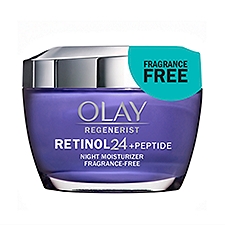 Olay Regenerist Retinol 24 + Peptide Night Face Moisturizer, Fragrance-Free 1.7 Fl Oz