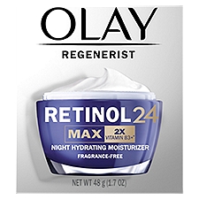 Olay Regenerist Retinol 24 Max Night Hydrating, Moisturizer, 1.7 Ounce