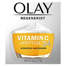 Olay Regenerist Vitamin C + Peptide 24 Hydrating, Moisturizer, 1.7 Ounce