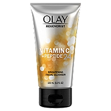 Olay Regenerist Vitamin C + Peptide 24 Brightening, Facial Cleanser, 5 Ounce