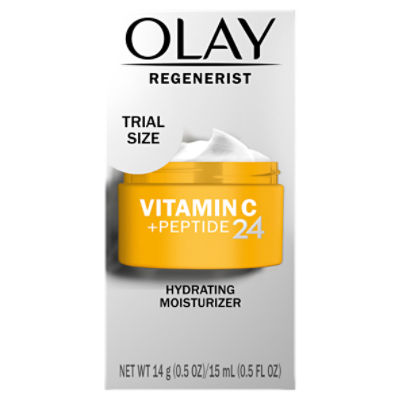 Olay Regenerist Vitamin C + Peptide 24 Face Moisturizer, Trial Size, 0.5 oz