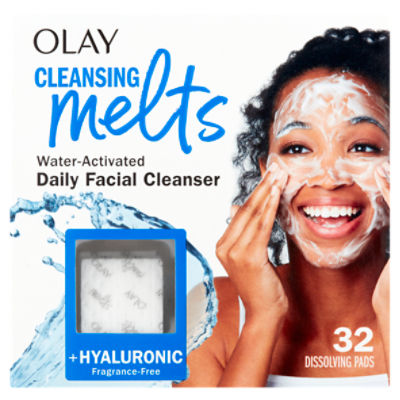 Olay Cleansing Melts Water-Activated Daily Facial Cleanser, 32 count