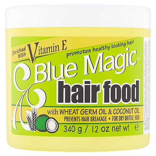 Blue Magic Hair Food with Wheat Germ Oil & Coconut Oil, 12 oz
