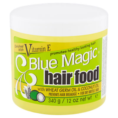 Blue Magic Hair Food with Wheat Germ Oil & Coconut Oil, 12 oz