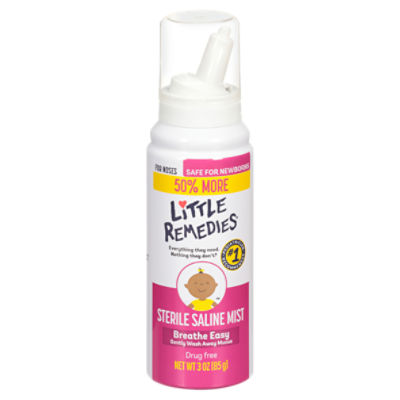 Little Remedies Sterile Saline Mist, 3 oz