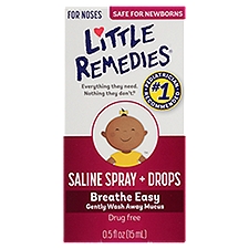 Little Remedies Breathe Easy Saline Spray + Drops, 0.5 fl oz