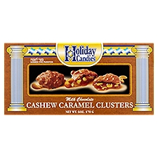 Holiday Candies Milk Chocolate Cashew Caramel Clusters, 6 oz