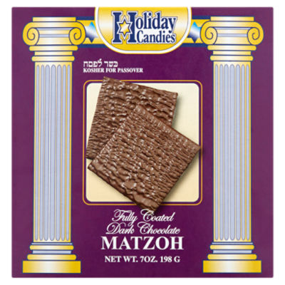 Holiday Candies Fully Coated Dark Chocolate Matzoh, 7 oz