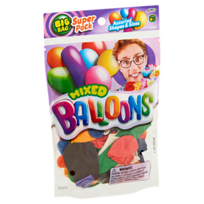 JaRu Mixed Balloons Super Pack, Age 8+ The Fresh Grocer
