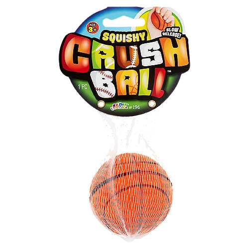 Ja-Ru Squishy Crush Ball, Age 3+
6 Styles