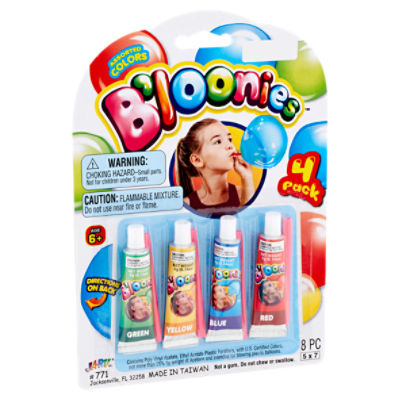 Ja-Ru B'loonies Assorted Colors Plastic Balloons, Age 6+, 4 count