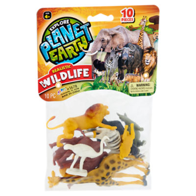 Planet Earth Realistic Wildlife Toys, Age 4+, 10 count