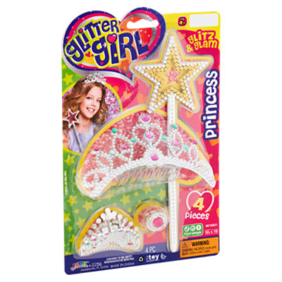 Ja-Ru Glitter Girl Princess, Age 4+, 4 count