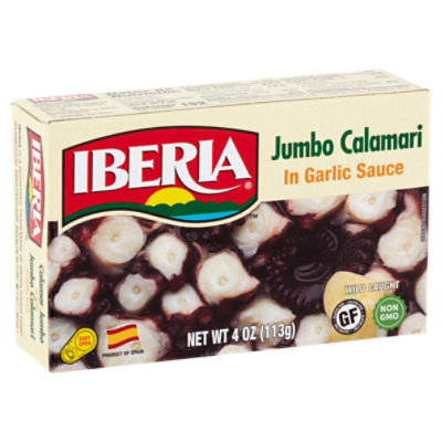 Iberia Jumbo Calamari in Garlic Sauce, 4 oz