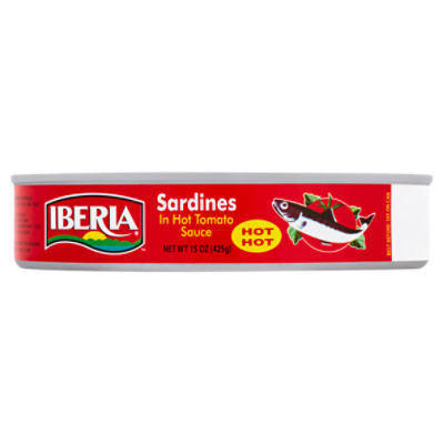 Iberia Sardines in Hot Tomato Sauce, 15 oz