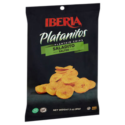 Iberia Platanitos Salted Plantain Chips, 3 oz