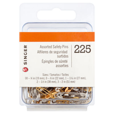 Singer Assorted Safety Pins, 50 count