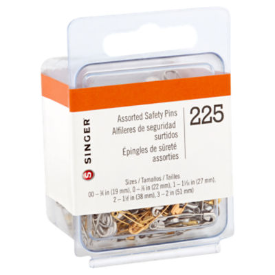 Singer Assorted Safety Pins, 50 count