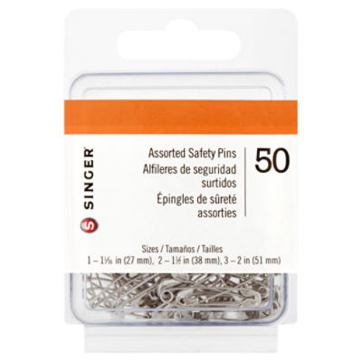 Singer Assorted Safety Pins (Pack of 6), 6 packs - Fry's Food Stores