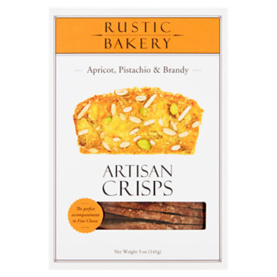 Rustic Bakery Apricot, Pistachio & Brandy Artisan Crisps, 5 oz