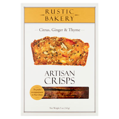 Rustic Bakery Citrus, Ginger & Thyme Artisan Crisps, 5 oz